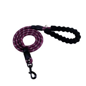 Reflective Dog Leash Nylon Pet Dog Leash Rope For Small Medium Large Dogs Walking Training Pet Suppiles (Color: Purple)