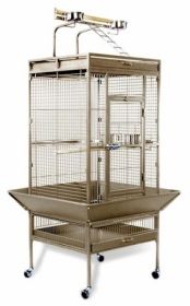 Medium Wrought Iron Select Bird Cage (Option: Chalk White)